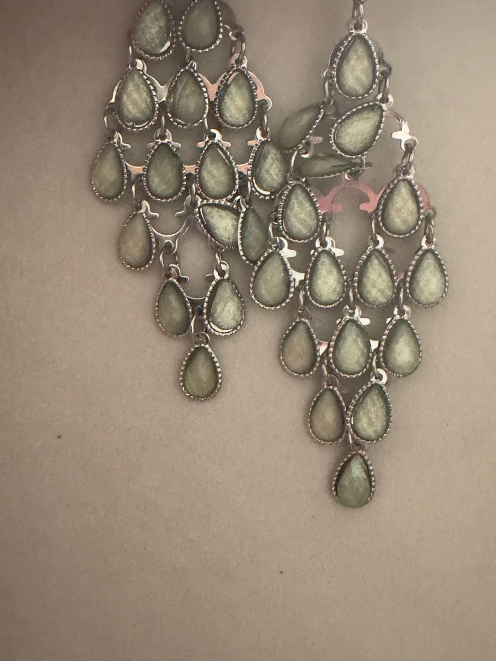 Green Teardrop Dangle Earrings - Women Jewelry vintage bohemian lot
